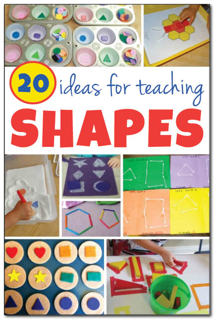 20 ideas for teaching shapes to kids - Gift of Curiosity
