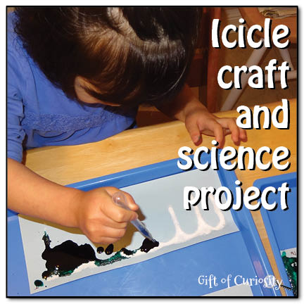 Icicle craft and science project >> Gift of Curiosity