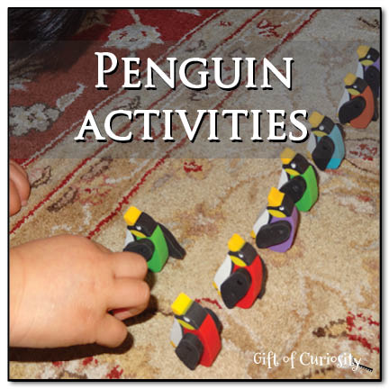 Penguin activities for preschoolers. Learn about and with penguins this winter! || Gift of Curiosity