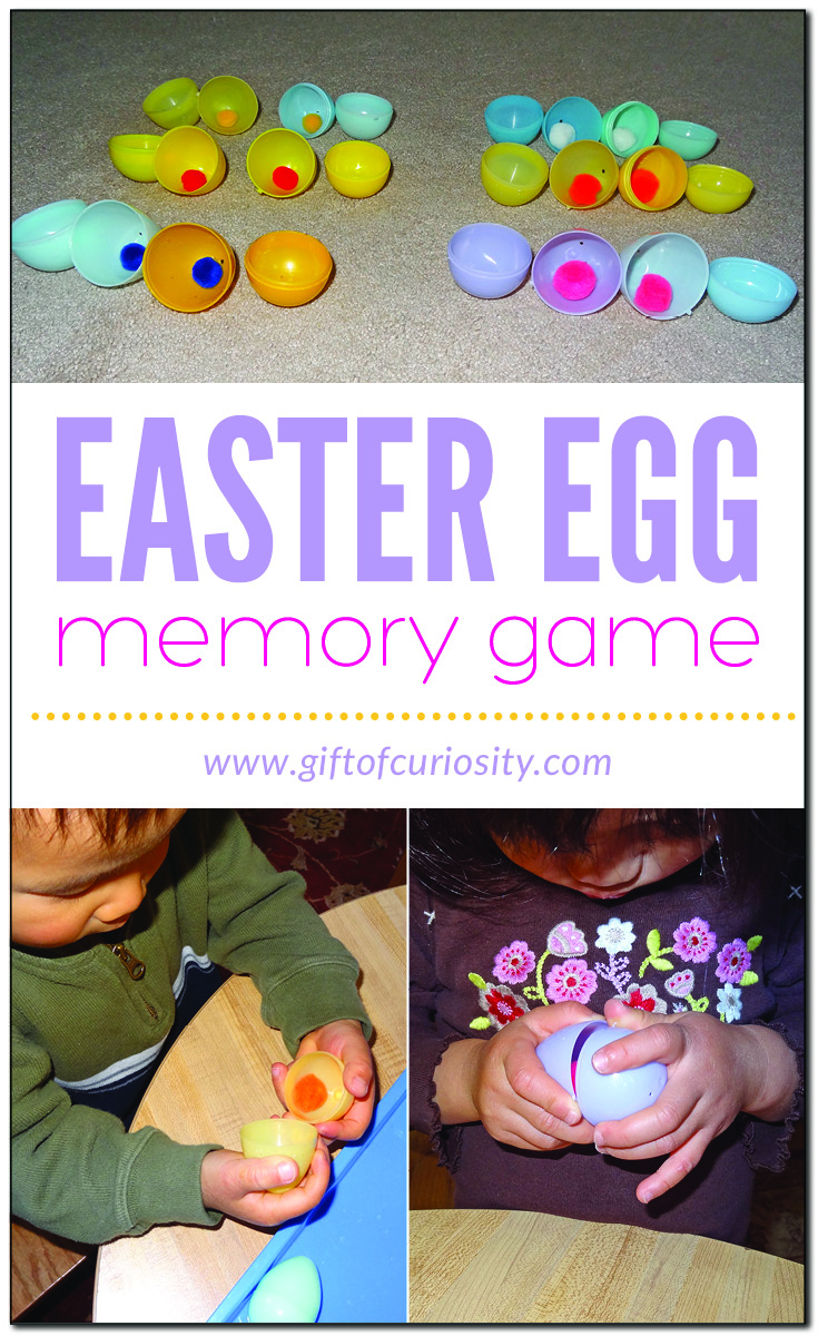 Easter egg memory game: Have children match objects inside of Easter eggs | #Easter || Gift of Curiosity