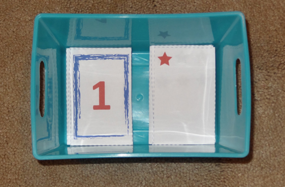 4th of July Montessori trays - number matching to objects || Gift of Curiosity