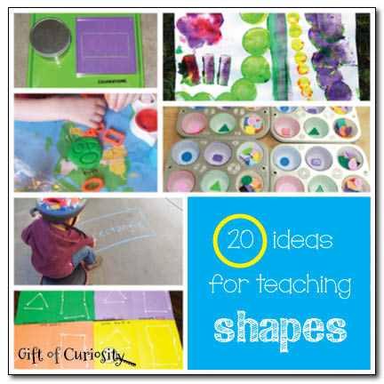 20+ ideas for teaching shapes to kids || Gift of Curiosity