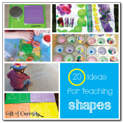 20+ ideas for teaching shapes to kids || Gift of Curiosity 20+ ideas for teaching shapes to kids || Gift of Curiosity