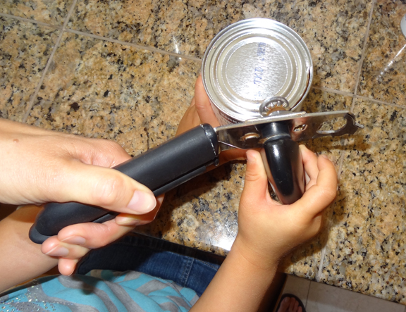 9 practical life activities involving food - using a can opener || Gift of Curiosity