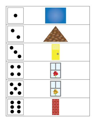 Roll a house - math game with free printable || Gift of Curiosity