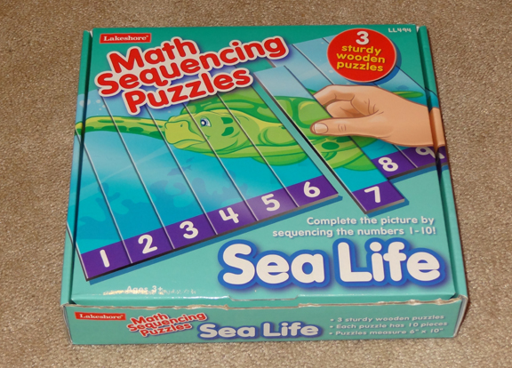 Ocean Montessori trays - sea life math puzzle || Gift of Curiosity