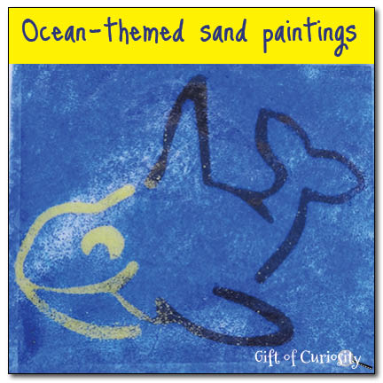 Ocean-themed sand paintings || Gift of Curiosity