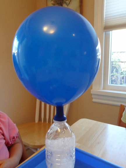 Balloon magic - a fun science activity where you inflate a balloon using baking soda and vinegar || Gift of Curiosity