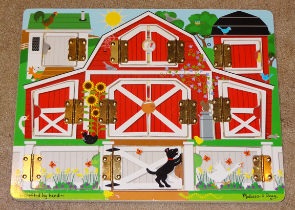 Farm Montessori tray: Farm hide and seek puzzle || Gift of Curiosity