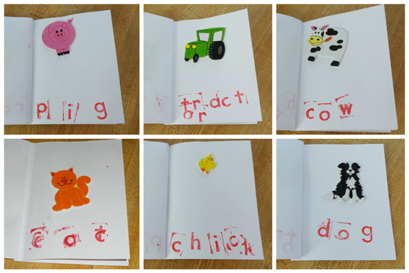 Farm book activity using foam stickers from Oriental Trading Company || Gift of Curiosity