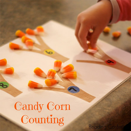 Candy corn counting from Reading Confetti