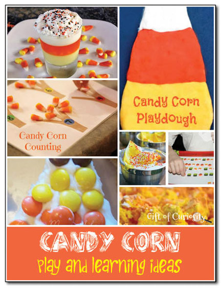 Candy corn play and learning ideas from the weekly kids co-op || Gift of Curiosity