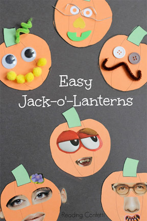 Easy Jack-o-Lanterns from Reading Confetti