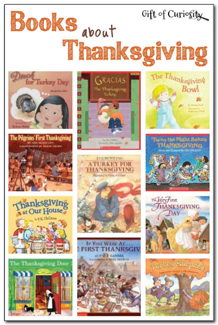 Books about Thanksgiving for tots, preschoolers, and early elementary students || Gift of Curiosity