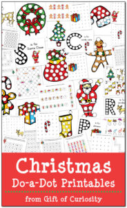 Christmas Do-a-Dot Printables - Gift of Curiosity