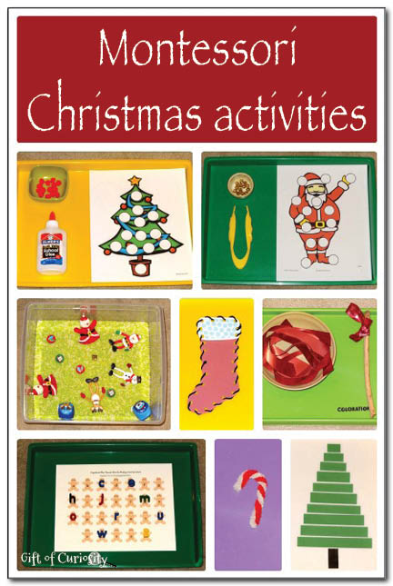 Lots of Montessori Christmas activities for kids || Gift of Curiosity