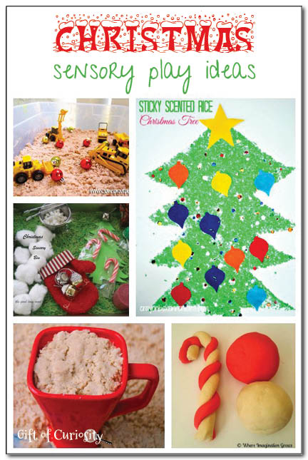 Christmas sensory play ideas: A roundup of amazing Christmas sensory play ideas to keep your kids entertained all season long || Gift of Curiosity
