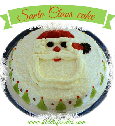 Santa Claus cake from Kiddie Foodies