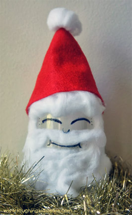 Simple Santa decoration from Laughing Kids Learn