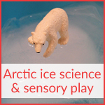 Arctic ice science and sensory play