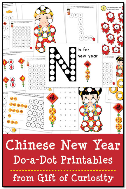 Chinese New Year Do-a-Dot Printables || Gift of Curiosity