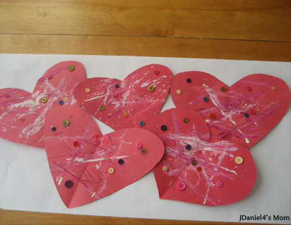 Five Little Valentines Craft (and song) from JDaniel4s Mom