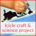 Icicle craft and science project