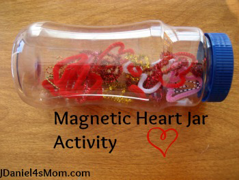 Magnetic heart jar activity from JDaniel4's Mom