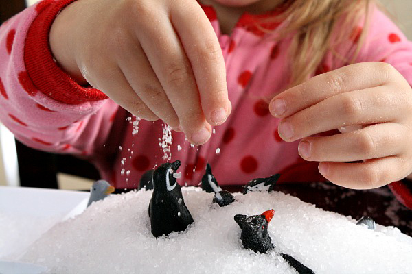 Penguin winter sensory play from Fantastic Fun and Learning