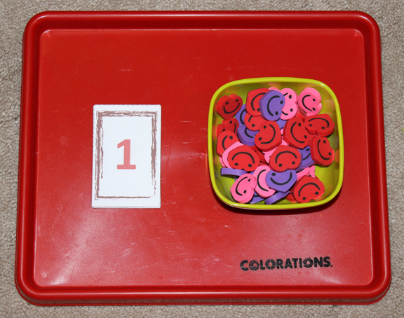 Valentine Montessori activities: Heart counting || Gift of Curiosity