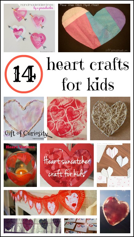 14 heart crafts for kids || Gift of Curiosity