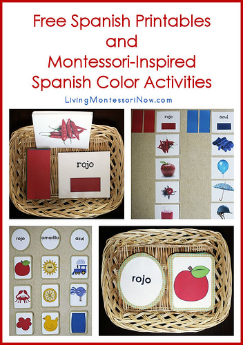 Montessori inspired Spanish color activities from Living Montessori Now