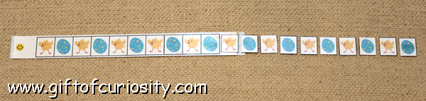 Easter Montessori activities: Easter patterning - #kbn #Easter #Montessori || Gift of Curiosity