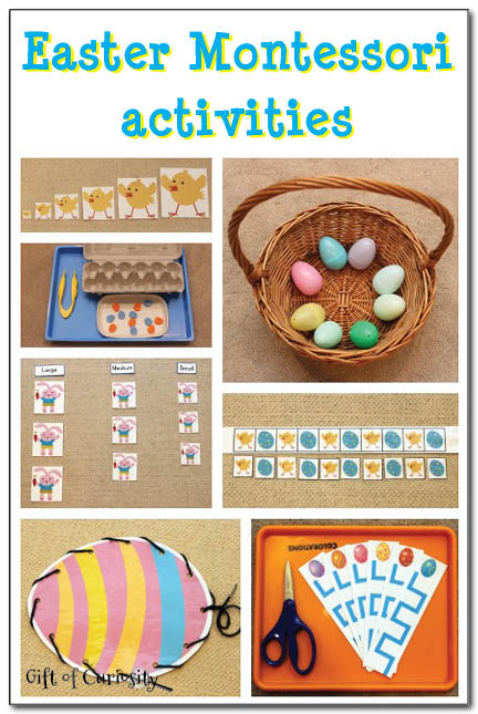 Easter Montessori activities - #kbn #Easter #Montessori || Gift of Curiosity