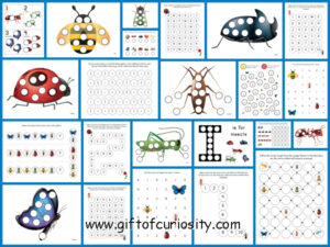 Insects do-a-dot printables - Gift of Curiosity