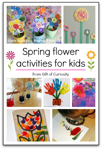 8 spring flower activities for kids || Gift of Curiosity