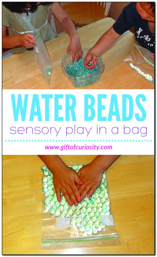 Water beads in a bag {sensory play} Gift of Curiosity
