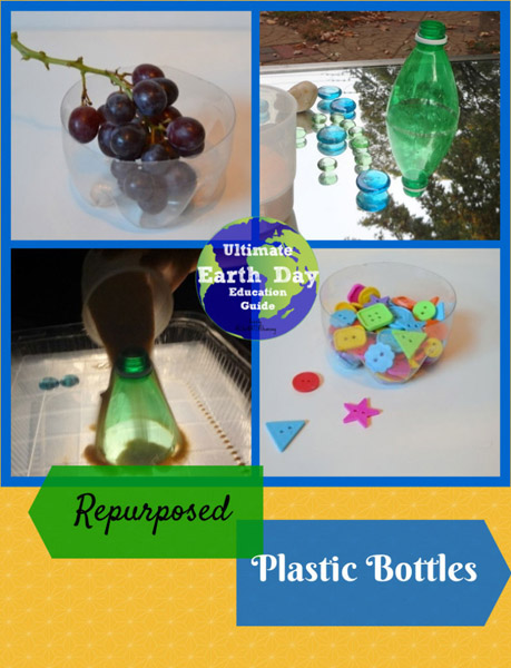 Repurposed plastic bottles from P is for Preschooler at ALLterNATIVE Learning