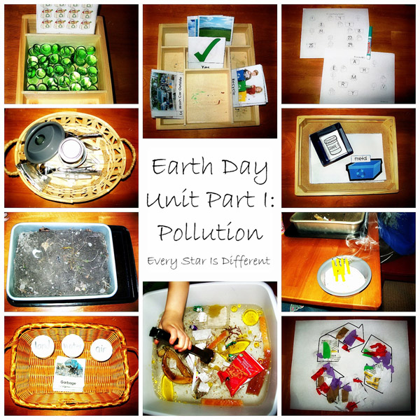 Teach kids about pollution with a Montessori-inspired Earth unit from Every Star is Different