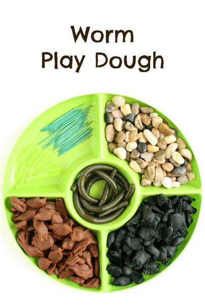 Worm play dough from Fantastic Fun and Learning