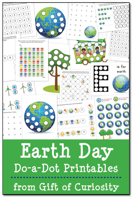 Earth Day Do-a-Dot Printables #DoADot #EarthDay || Gift of Curiosity