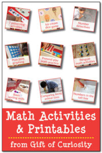 Math activities for kids (including math printables) - Gift of Curiosity