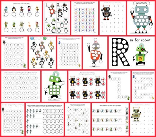 Robot Do-a-Dot Printables - Gift of Curiosity