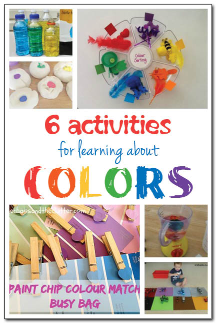 6 fun and playful activities for learning about colors that include color matching and color mixing activities for kids as young as toddlers and as old as early elementary school #handsonlearning #ece #kbn || Gift of Curiosity