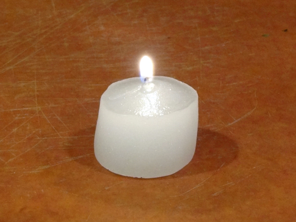 Melting candle wax 1