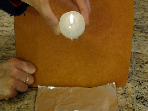 Melting candle wax 3