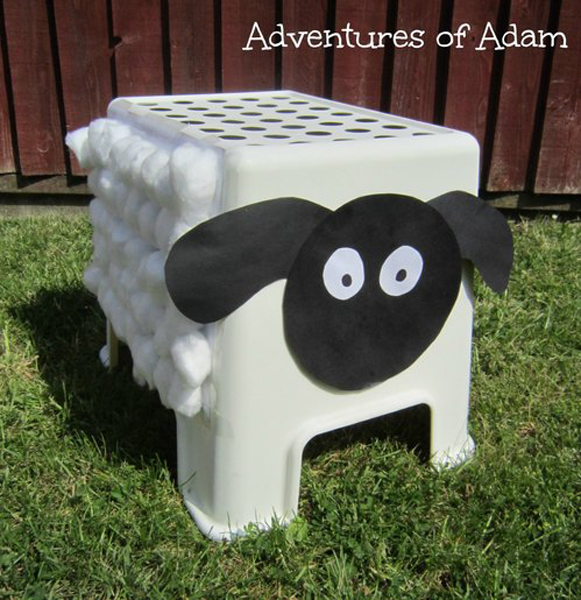 Sheep shearing activity from Adventures of Adam