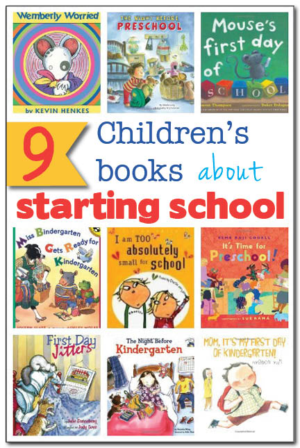 9 children's books about starting school - Whether your child will begin preschool or kindergarten, these books will ease worries, show how fun school is, and help your child feel prepared for a new educational adventure! || Gift of Curiosity