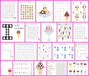 Ice Cream Do-a-Dot Printables - Gift of Curiosity