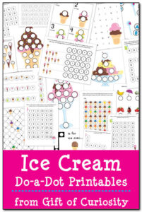 Ice Cream Do-a-Dot Printables - Gift of Curiosity